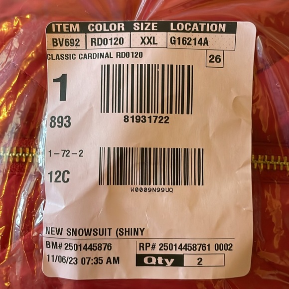 J. Crew Snowsuit -Size XXL -New with Tags - Picture 6 of 7